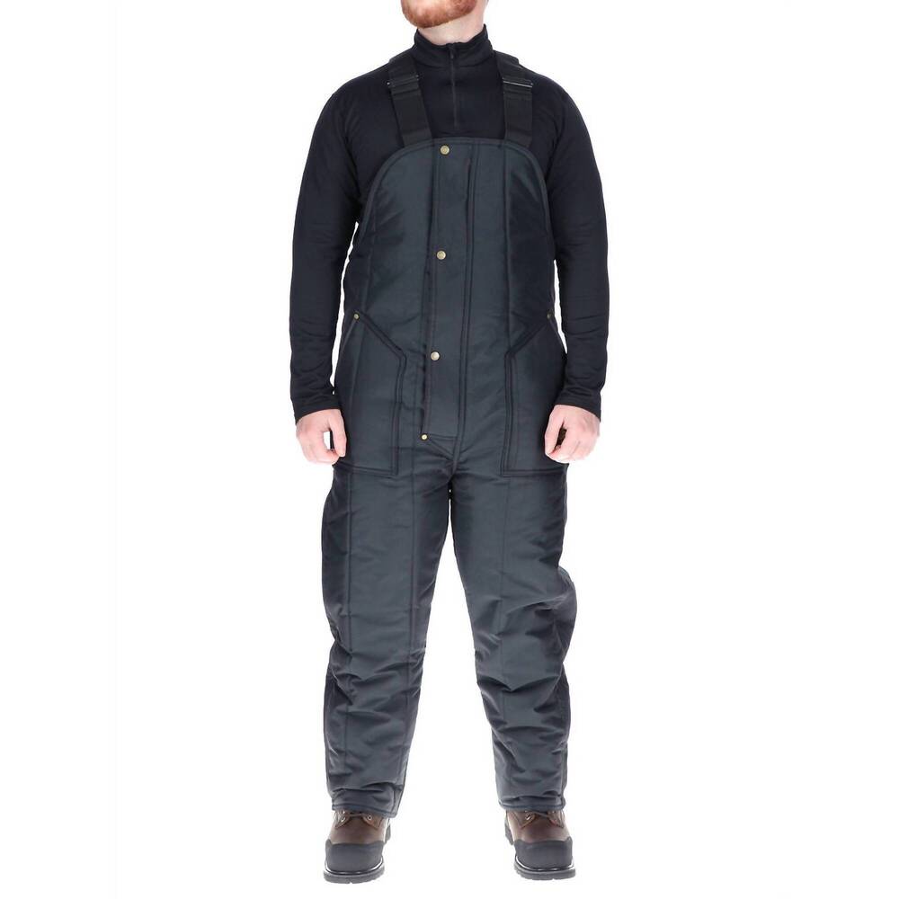 NEW REFRIGIWEAR insulated softshell bib overalls in black